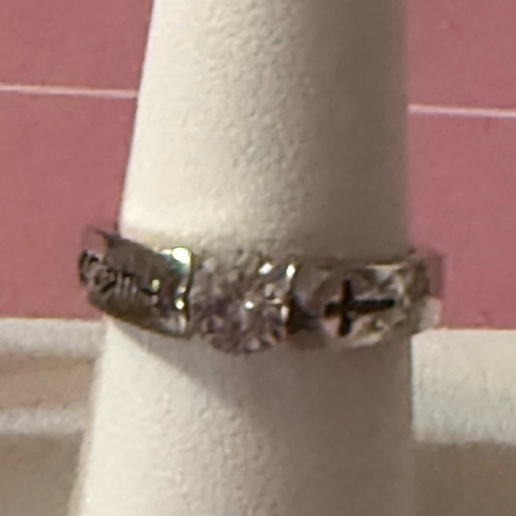 Silver Cross Ring - Picture 1 of 7